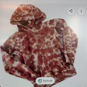 lululemon athletica all yours Tie-Dye Hoodie in Pink & Cream 4